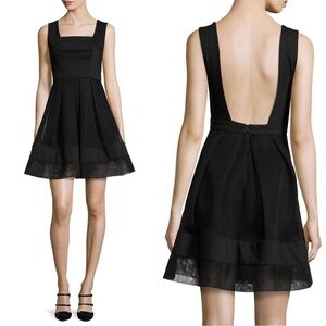 Alexis Rafaelo Sleeveless A-Line Mini Dress Black Size Small